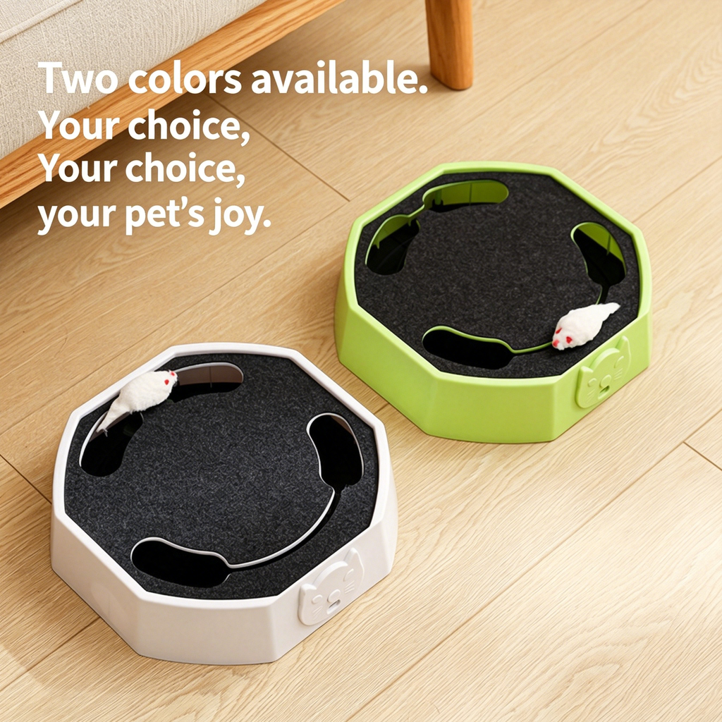 Interactive Mole-catching Turntable Toy for Cats & Dogs