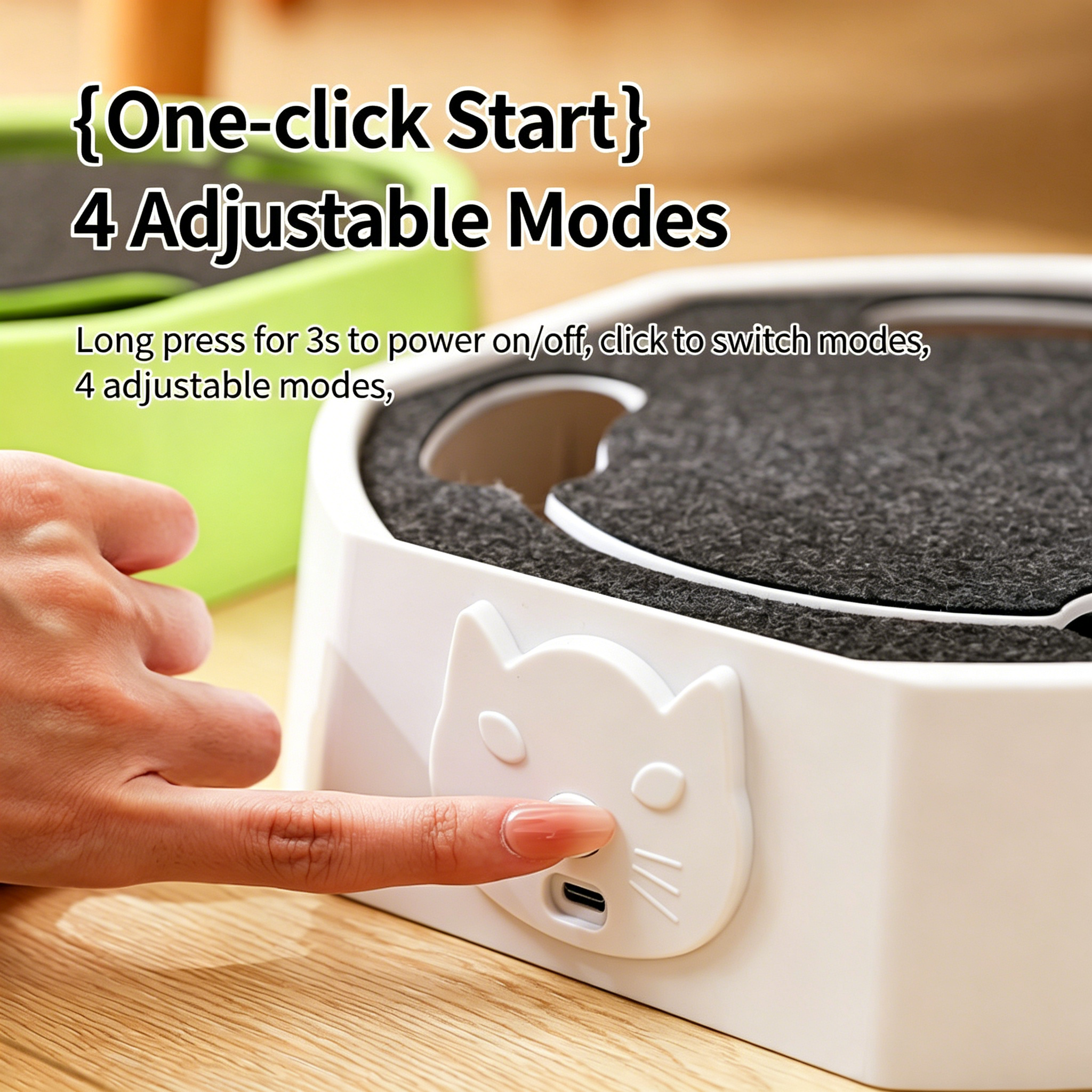 Interactive Mole-catching Turntable Toy for Cats & Dogs
