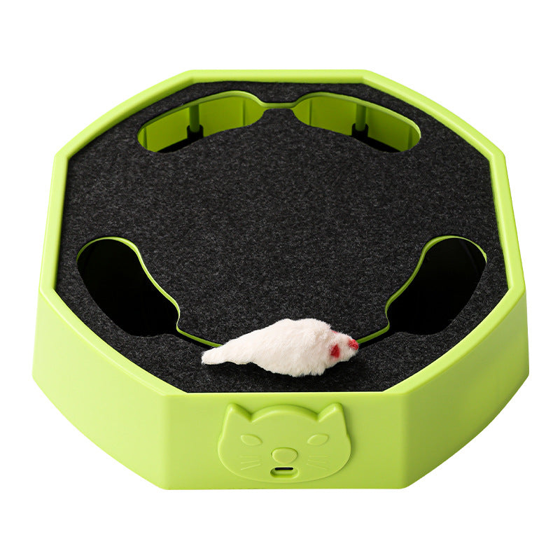 Interactive Mole-catching Turntable Toy for Cats & Dogs