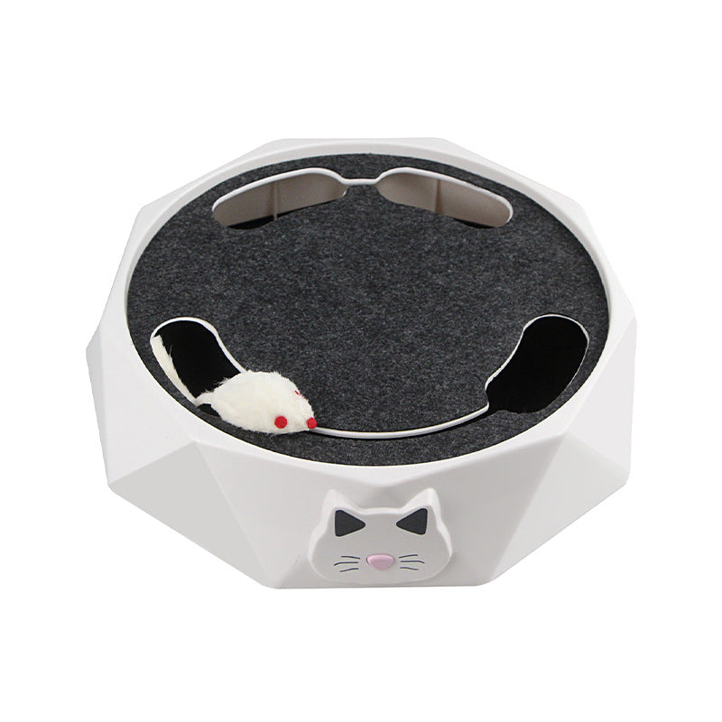 Interactive Mole-catching Turntable Toy for Cats & Dogs
