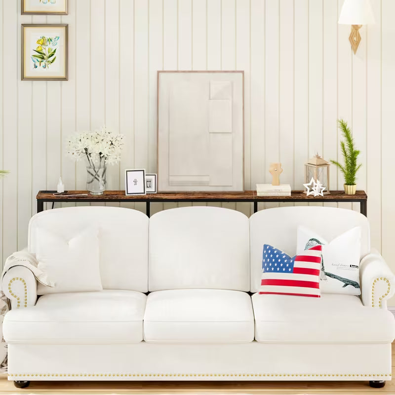180cm Slim Long Console Table - Stylish Rectangle Sofa Table For Small Spaces