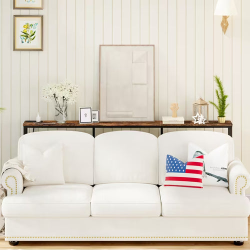 180cm Slim Long Console Table - Stylish Rectangle Sofa Table For Small Spaces